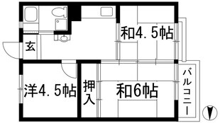 箕面メイプルの物件間取画像